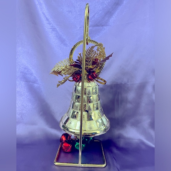 HANDCRAFTED • Original Dark Gold with Red Jingle Bell • Great for Christmas - Picture 5 of 6